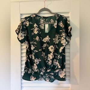 West Kei Allies Knot Detail Blouse Green Medium